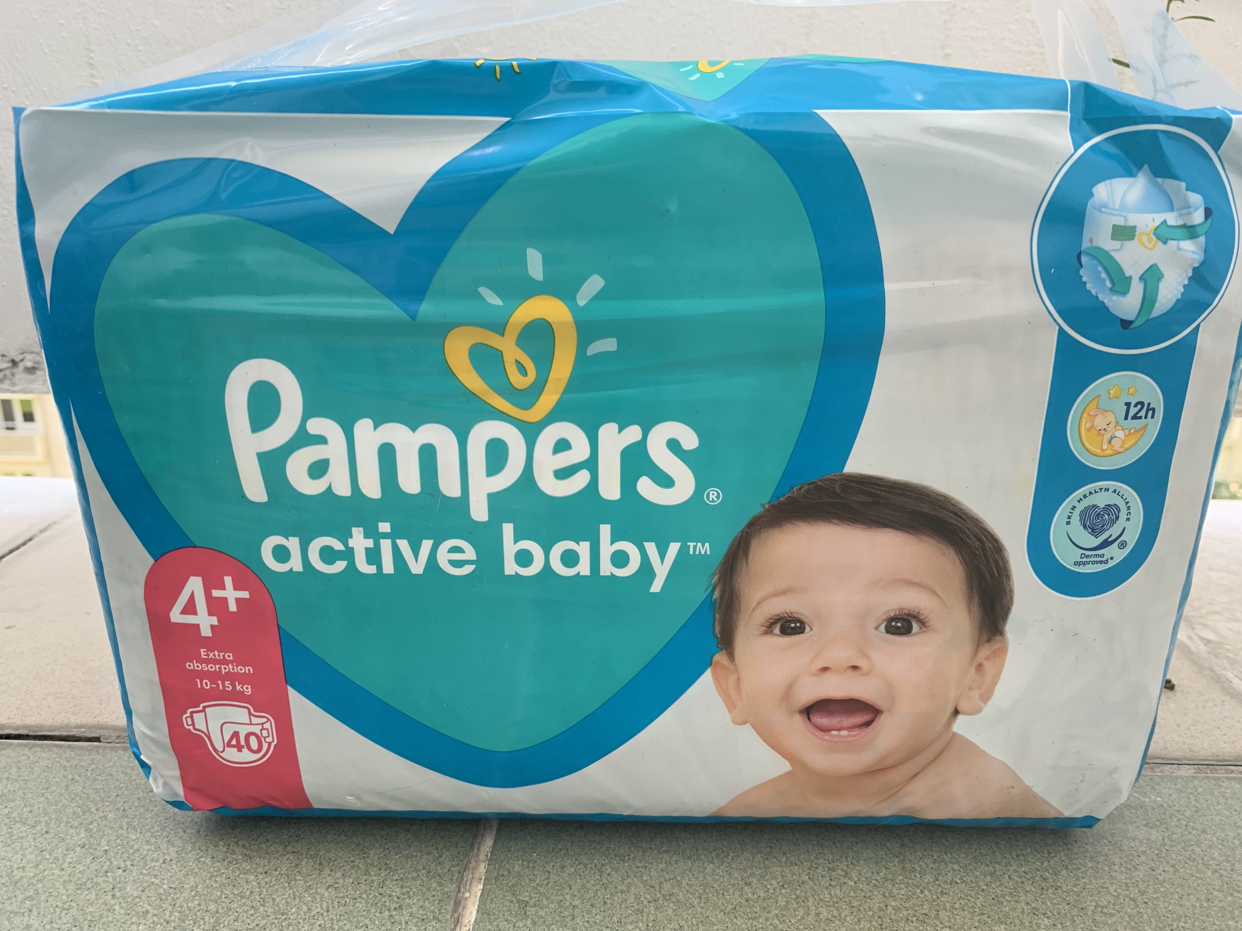Pampers 4+, 40 ks ACTIVE BABY